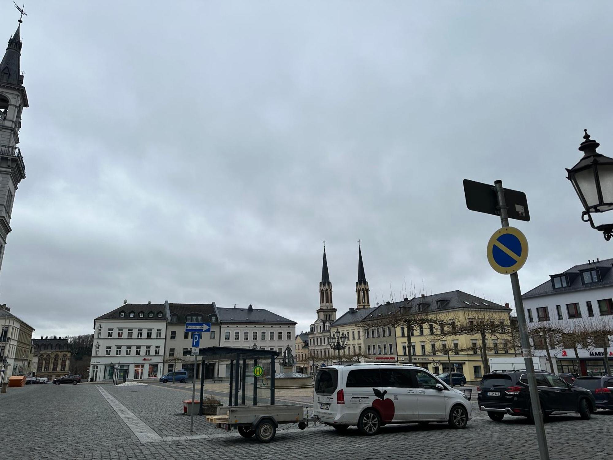 Ein Zimmer Wohnung Am Markt Oelsnitz  Exteriér fotografie